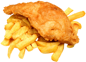 King Rib Served With Chips 